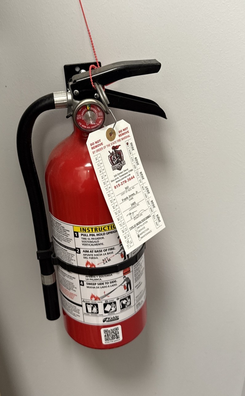 Eye Care Center of Tennessee fire extinguisher job in Nolensville, TN