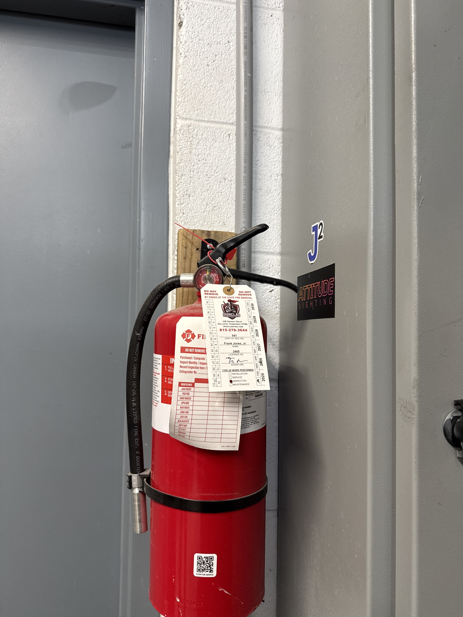 Washtopia Car Wash fire extinguisher job in Lebanon, TN