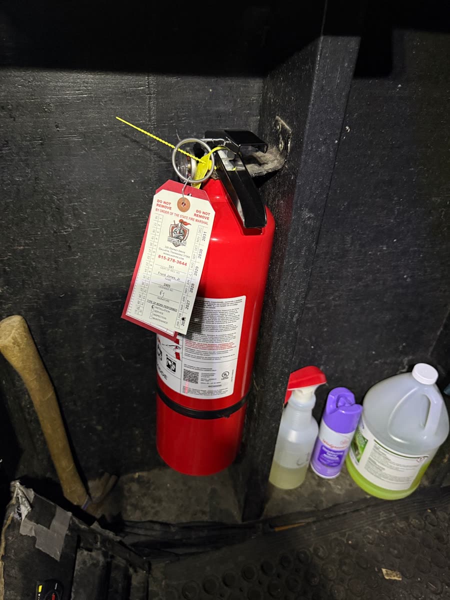 Cobra fire extinguisher job in Nashville, TN