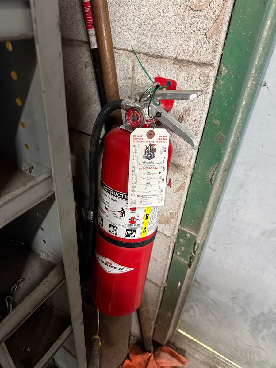 Conder's Automotive fire extinguisher job in Mt. Juliet, TN