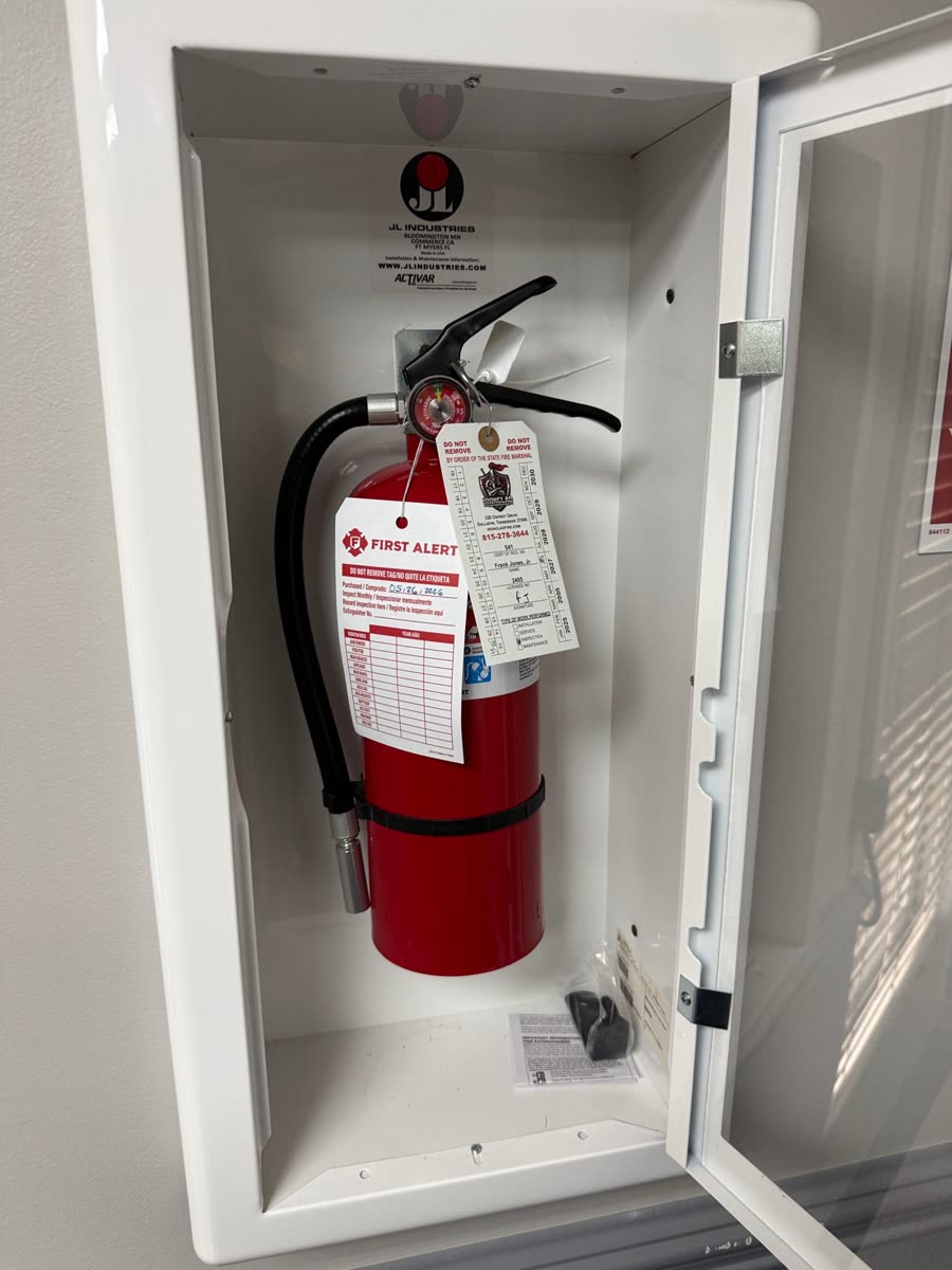 Connico LLC fire extinguisher job in Mt. Juliet, TN
