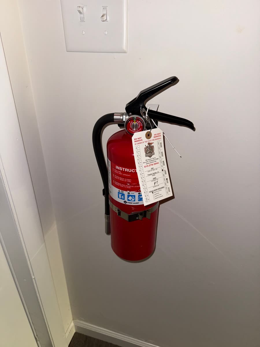 Georgia Evans Realty fire extinguisher job in Smyrna, TN